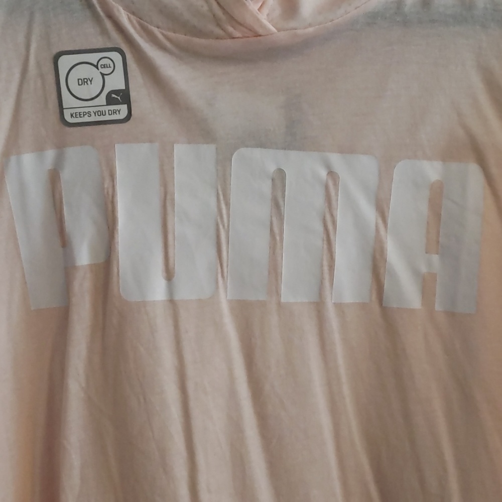 Puma light weight hoodie in peach size M NWT
